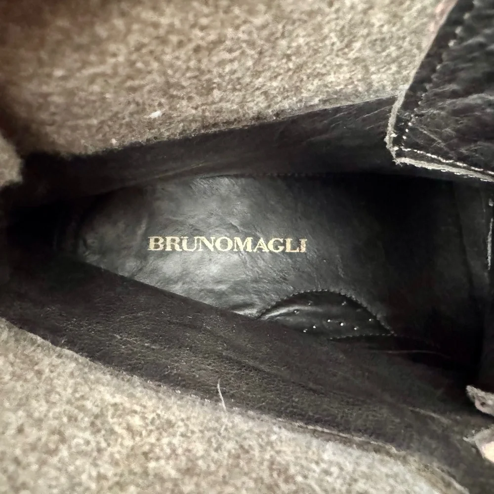 NEW Bruno‎ Magli Paciano Wingtip Boots Wool Leather Made In Italy Men's Size 10